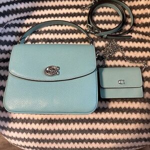 Coach Cassie 19 and Card Case on chain